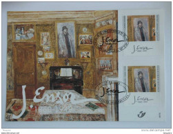 België Belgique Belgium Israel 1999 HK Carte Souvenir Souvenir Leaf James Ensor Peintre Painter 2822HK  2822 - Erinnerungskarten – Gemeinschaftsausgaben [HK]