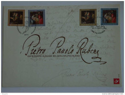 België Belgique Belgium Duitsland Allemagne 2004 Herdenkingskaart Carte Souvenir P.P. Rubens Noël Kerstmis 3332HK - Souvenir Cards - Joint Issues [HK]