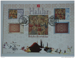 België Belgique Belgium Turkije Turquie 2005 Herdenkingskaart Carte Souvenir Tapijten Tapis Tapisseries 3413HK - Erinnerungskarten – Gemeinschaftsausgaben [HK]