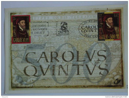 België Belgique Belgium Spanje Espagne Espagna 2000 HK Carte Souvenir 500 Carolus Quintus Karel V 2887HK 2887 - Souvenir Cards - Joint Issues [HK]
