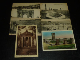 ALGERIE LOT DE 8 CARTES TOUTES DIFFERENTES - GUELMA, RUINES ROMAINES DE TIMGAD, + 1 MAROC RABAT(D.B) - Colecciones Y Lotes