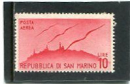 SAN MARINO - 1946   10 L  AIR MAIL  MINT NH - Neufs