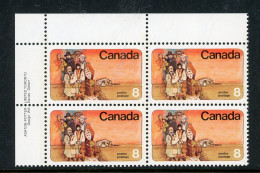 Canada MNH Plate Blocks 1974 Mennonite Settlers - Oblitérés