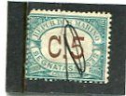 SAN MARINO - 1897   POSTAGE DUE   5c  USED - Portomarken