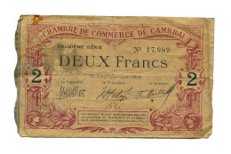 2 Francs Cambrai 1914 - Bonds & Basic Needs