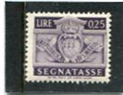 SAN MARINO - 1945   POSTAGE DUE   25c  MINT - Segnatasse