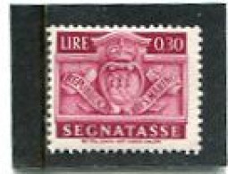 SAN MARINO - 1945   POSTAGE DUE   30c  MINT - Strafport