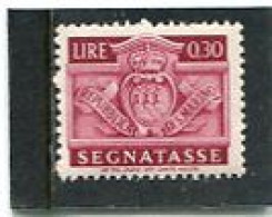 SAN MARINO - 1945   POSTAGE DUE   30c  MINT NH - Strafport