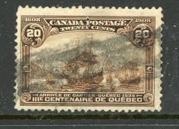 Canada USED 1908 "Cartier's Arrival" - Used Stamps