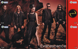 M14012 China Phone Cards The Rock Group Evanescence Puzzle 56pcs - Muziek