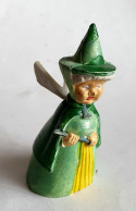 Figurine Ancienne Jim Walt Disney La Belle Au Bois Dormant Paquerette La Fee Verte Avec Ses Ailes Amovibles - Disney