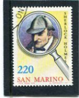 SAN MARINO - 1979   220 L  SHERLOCK  HOLMES  FINE USED - Usati