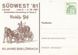 PP 104/106** SÜDWEST'81 Briefmarken-Ausstellung Im Rang II Vom 3.-4.10 1081 - 60 Jahre BSB Lörrach - Cartoline Private - Nuovi