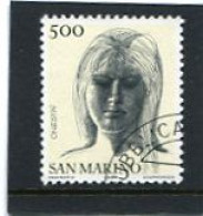 SAN MARINO - 1976   500 L   CIVIL VIRTUES  FINE USED - Used Stamps