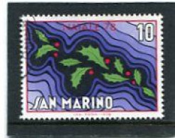 SAN MARINO - 1978   10 L   CHRISTMAS  FINE USED - Usados