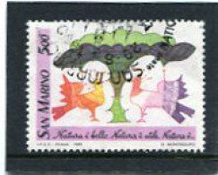 SAN MARINO - 1989   500 L   NATURE  FINE USED - Used Stamps