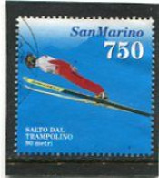 SAN MARINO - 1994   750 L   SKY  JUMPING  EX MS  FINE USED - Used Stamps