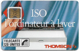 France - 0047A - Iso Thomson, SC4 GB, Cn. 9579 Embossed Dot By Dot, 01.1989, 120Units, 125.000ex, Used - 1989