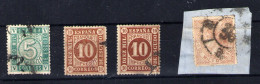 España Nº 93/94ª, 96. Año 1867 - Usados