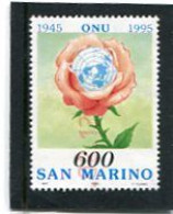 SAN MARINO - 1995   600 L   ONU  FINE USED - Used Stamps