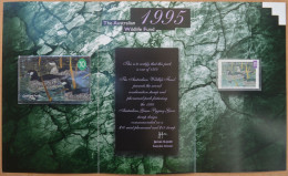 Nauru - ComCard Pacific (Magnetic) - Australia Wildlife, Goose, 1995, 10$, Mint Card & Stamp In Folder No.502 - Nauru