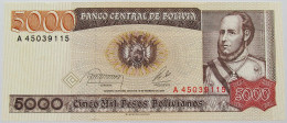 BOLIVIA 5000 BOLIVIANOS 1984 TOP #alb016 0221 - Bolivië