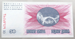 BOSNIA HERZEGOVINA 50 DINARA 1992 #alb052 0003 - Bosnia And Herzegovina