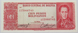 BOLIVIA 100 PESOS 1962 TOP #alb016 0285 - Bolivia