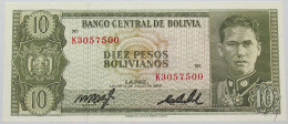 BOLIVIA 10 BOLIVIANOS 1962 TOP #alb016 0217 - Bolivië