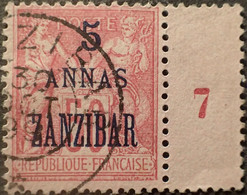 R2245/124 - COLONIES FRANÇAISES - 1896/1900 - ZANZIBAR - N°26 Mill.7  CàD De ZANZIBAR Du 30 0CTOBRE 1899 - Used Stamps