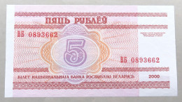 BELARUS 5 ROUBLES 2000 TOP #alb052 0105 - Bielorussia