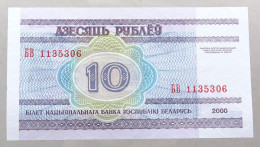 BELARUS 10 ROUBLES 2000 TOP #alb052 0101 - Bielorussia