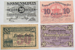 AUSTRIA NOTGELD WIEN 4 PC #alb012 0315 - Oesterreich