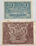 AUSTRIA NOTGELD OBEROSTERREICH 2PC #alb012 0343 - Autriche