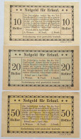 AUSTRIA LOT NOTGELD ERLAUF 3pc #alb005 0119 - Oesterreich