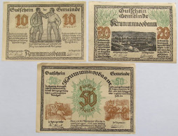 AUSTRIA NOTGELD KRUMNUSBAUM 3PC #alb012 0245 - Oesterreich