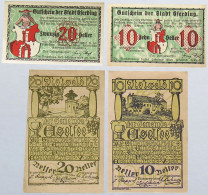 AUSTRIA LOT NOTGELD EGELSEE, EFERDING 4pc #alb005 0117 - Oesterreich