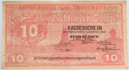 AUSTRIA 10 KRONEN 1918 NEUSTADT WIEN #alb010 0333 - Oesterreich