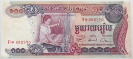 CAMBODIA 100 RIELS #alb016 0073 - Cambodge