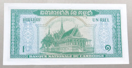 CAMBODIA 1 RIEL 1956 1975 TOP #alb051 1195 - Cambodge