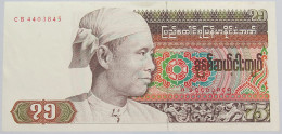 BURMA 75 KYATS UNC #alb018 0019 - Myanmar