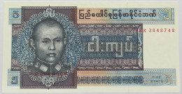 BURMA 5 KYATS 1973 TOP #alb016 0257 - Myanmar