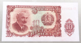 BULGARIA 10 LEVA 1951 TOP #alb050 1261 - Bulgarien