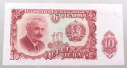 BULGARIA 10 LEVA 1951 TOP #alb050 1259 - Bulgaria