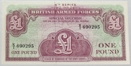 BRITISH ARMED FORCES 1 POUND TOP #alb016 0331 - British Troepen & Speciale Documenten