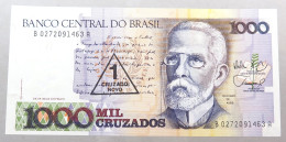 BRAZIL 1000 CRUZADOS 1 CRUZADO NOVO 1989 TOP #alb049 0925 - Brésil