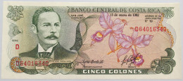 COSTA RICA 5 COLONES 1992 TOP #alb014 0099 - Costa Rica