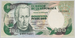 COLOMBIA 200 PESOS 1984 UNC #alb018 0037 - Colombie