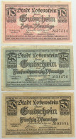 COLLECTION BANKNOTES NOTGELD GERMANY LOBENSTEIN 3pc #alb067 0501 - Colecciones Y Lotes