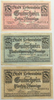 COLLECTION BANKNOTES NOTGELD GERMANY LOBENSTEIN 3pc #alb067 0501 - Collections & Lots